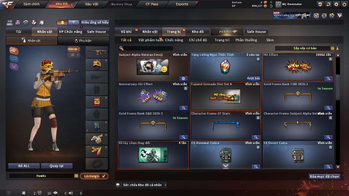 shop acc cf uy tin gia re